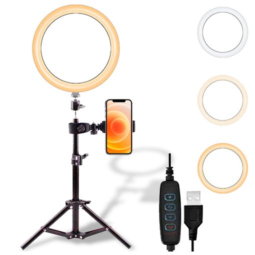 Soporte Tripode Para Movil Smartphone Con Luz Led, Micrófono Y Palo Selfie  Kit 4 En 1 con Ofertas en Carrefour