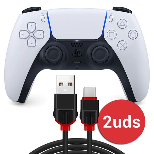 Pack 2 Unidades Cable Usb-c Carga Rápida Para Mando Dualsense Ps5 con  Ofertas en Carrefour