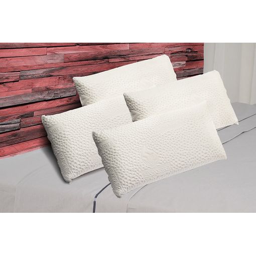 Pack 2 Almohadas Viscoelástica Soja 60x40 Cm Firmeza Media Ergonómicas  Adaptables A Cabeza Y Cuello con Ofertas en Carrefour