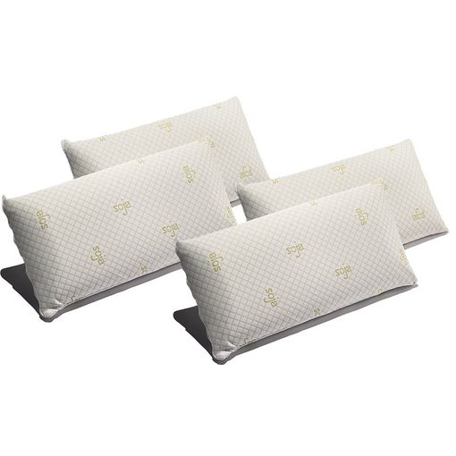 Pack 4 Almohadas Viscoelástica Soja 135 Cm Firmeza Media Ergonómicas  Adaptables A Cabeza Y Cuello con Ofertas en Carrefour