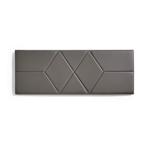 Cabecero de Cama 135 Dos Rombos Polipiel 152x57x5cm Gris