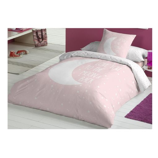 Cotton Artean - Funda Nordica Infantil / Juvenil Reversible Moon Pink Cama  De 90. Algodón 100% con Ofertas en Carrefour