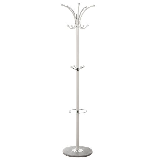 Perchero De Pie De Metal Mármol Homcom 35x25x170 Cm-blanco con Ofertas en  Carrefour