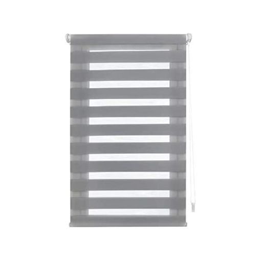 Estor Opaco EasyFix, Estores enrollables de instalación sin taladrar Plata,  60 x 180 cm