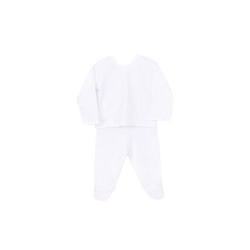 Conjunto De Manga Larga Bolsillos Vichy Babidu
