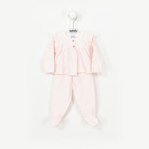 Conjunto De Manga Larga Canesu Piega Babidu