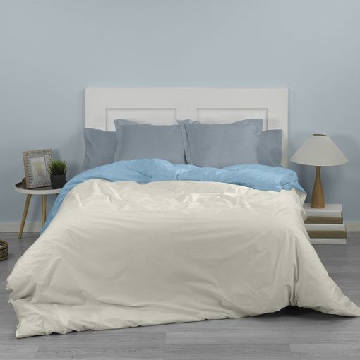 Edredón Nórdico Estampado Cama 150/160cm Dibly Reversible Beige Donegal  Collections con Ofertas en Carrefour