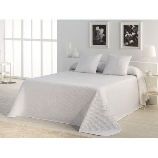 Colcha Tejida 100% Algodón Banús Color Blanco Para Cama De 150 Cm con  Ofertas en Carrefour