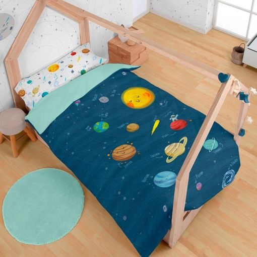 Dúo De Funda Nórdica Y Funda De Almohada Infantil Space Polialgodón De 144  Hilos Para Cama De 90 con Ofertas en Carrefour