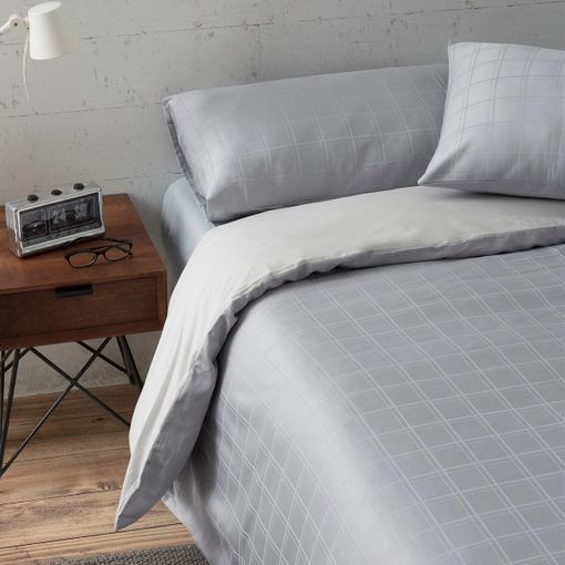 Funda de almohada de algodón beige para de cama 150 cm