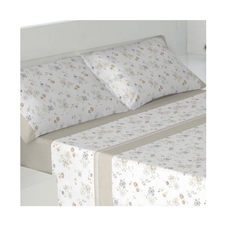 Juego De Sábanas Térmicas Leda Franela Beige 090 Cm. con Ofertas en  Carrefour