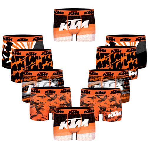 Pack 10 Calzoncillos Ktm Motorbike Para Hombre