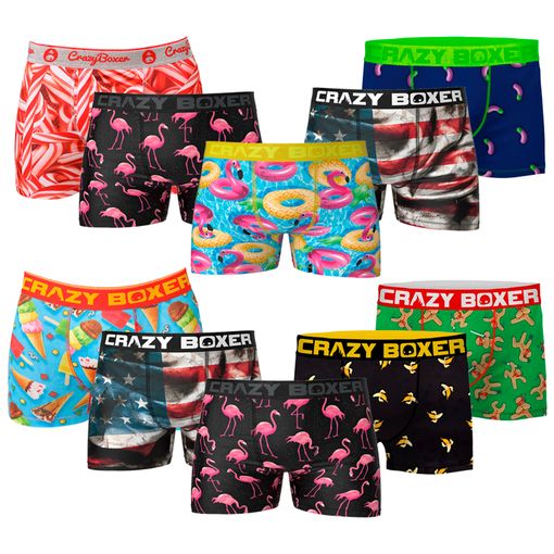 Set De 2 Calzoncillo Boxers Para Hombre Algodón Y Elastano Crazy Boxer