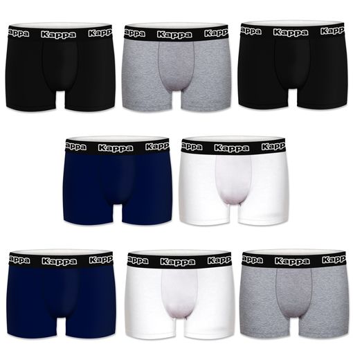 Set De 8 Calzoncillos Boxers Para Hombre Algodón Y Elastano Kappa