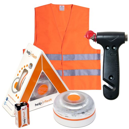 Luz De Emergencia V16 Homologada Dgt Help Flash Con Martillo Y Chaleco con  Ofertas en Carrefour