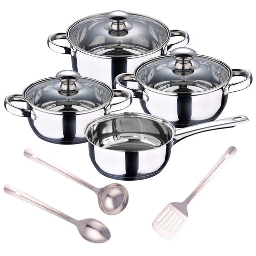 Batería de Cocina 7 Piezas Acero