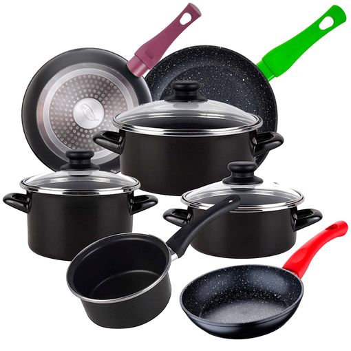 Set San Ignacio: Juego De Tres Sartenes + Batería De Cocina 5 Piezas con  Ofertas en Carrefour