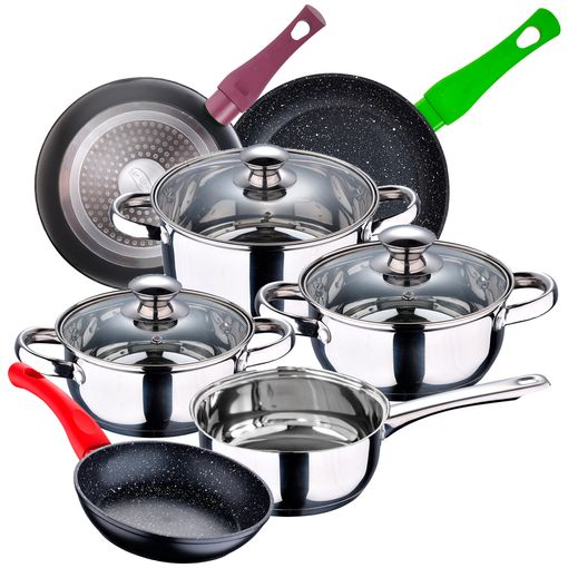 12 Pzas Batería Cocina San Ignacio Cassel Con 3 Sartenes Daimiel Gris con  Ofertas en Carrefour