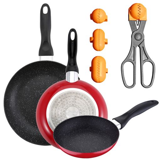 Pack De 3 Sartenes San Ignacio Ø16cm Ø20cm Ø24cm + Utensilio Multiusos Con  4 Moldes Intercambiables con Ofertas en Carrefour