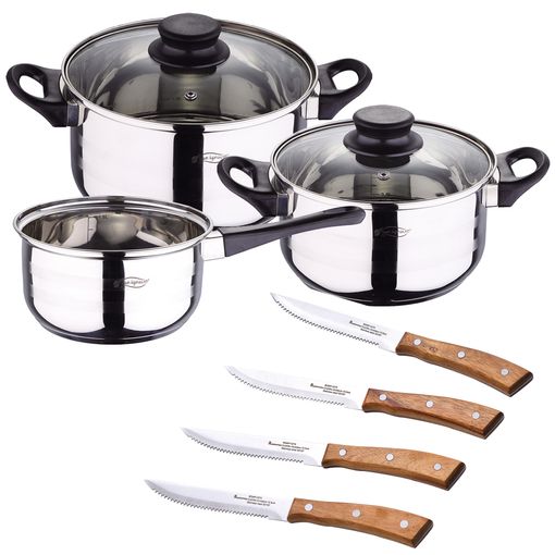 San ignacio Onil Bateria de cocina 5 Pcs Acero inoxidable Plateado