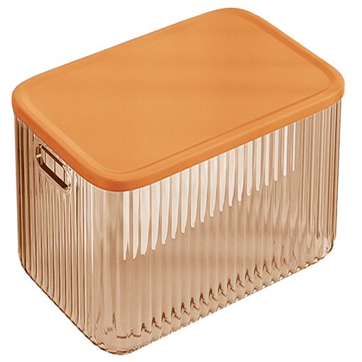 Caja De Almacenamiento Con Tapa Naranja 24 Joybos