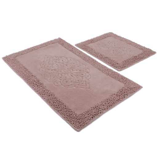 Set 2 Alfombras De Baño Visón Wellhome con Ofertas en Carrefour