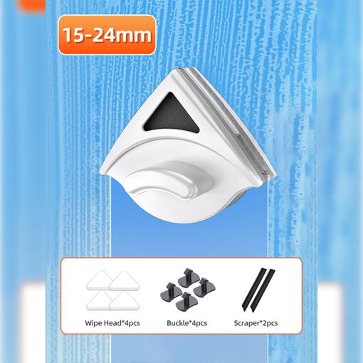 Limpiacristales magnético, limpiador Triangular para ventanas, herramienta  de limpieza de vidrio magnética Triangular para exteriores