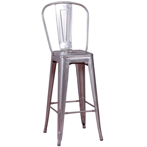 Taburete Alto De Bar Plegable De Metal Y Mdf Five Louna 51x52x97cm Gris con  Ofertas en Carrefour