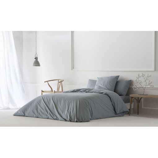 Funda Nórdica Gris Cama 150 Cm - 240x220 Cm, Algodón 200 Hilos. Cierre Botones. con Ofertas en Carrefour | Ofertas Carrefour Online