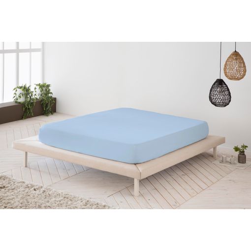 Sábana Bajera Ajustable Naturals Verde Cama de 90: 90 x 190/200 cm  8445142109747 S2804240 Naturals