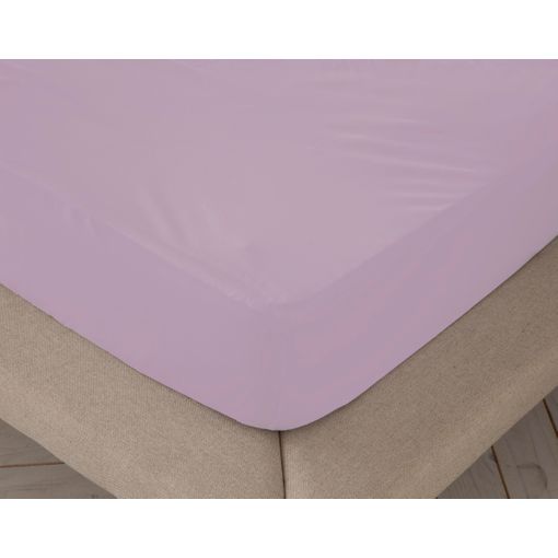 Sábana Bajera Ajustable Lisa Violeta Cama 200 Cm - 200x190/200 Cm, 100%  Algodón. con Ofertas en Carrefour