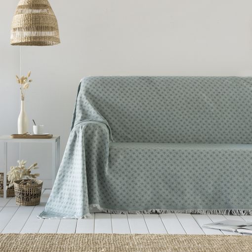 Colcha Multiusos Algodón Ferd Gris 250x260 Cm, Plaid Cama, Cubrecama,  Jarapa Sofá, Foulard Sofá, Cubresofá con Ofertas en Carrefour