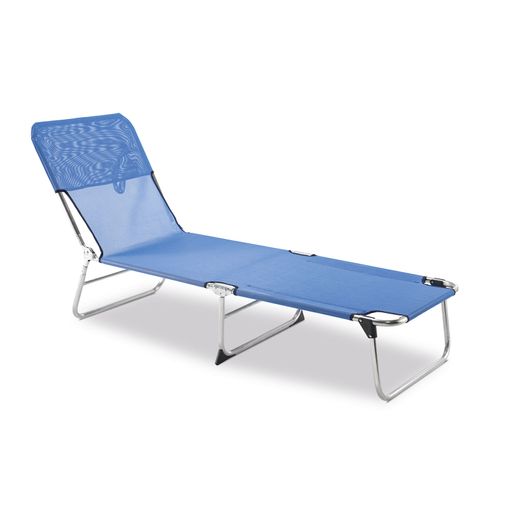 Silla de Playa Cama Plegable Solenny Reclinable con Respaldo Alto