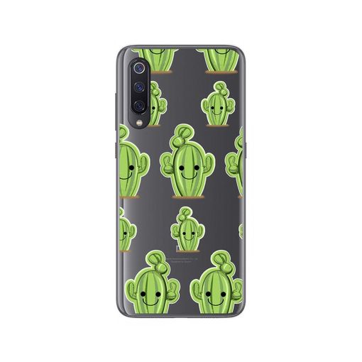 Funda Gel Transparente para Xiaomi Redmi Note 9 diseño Cactus Dibujos