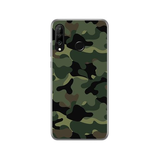 Funda de TPU para Huawei P30 Lite - Camuflaje Azul