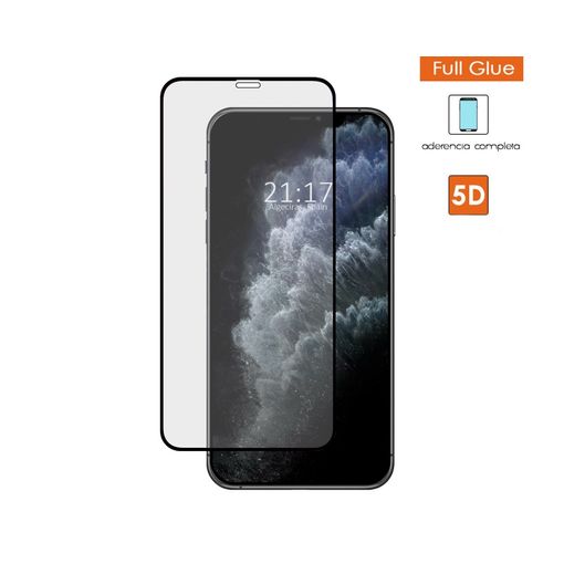 Protector Cristal Templado Completo 5d Full Glue Negro Para Iphone 15 Pro  Max (6.7) Vidrio con Ofertas en Carrefour