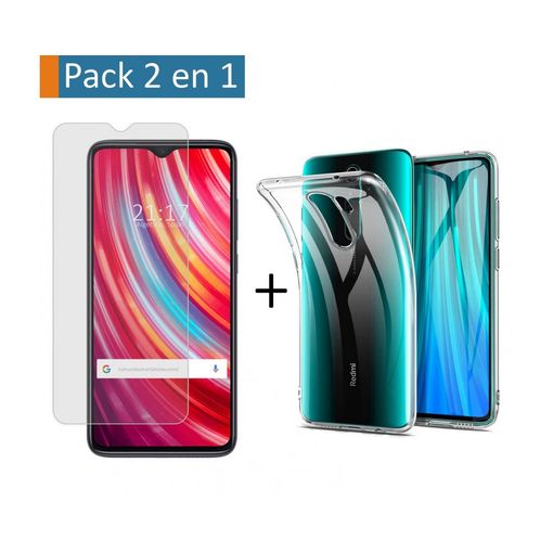 Funda Xiaomi Redmi Note 8 Pro Tpu Trasera Cristal templado