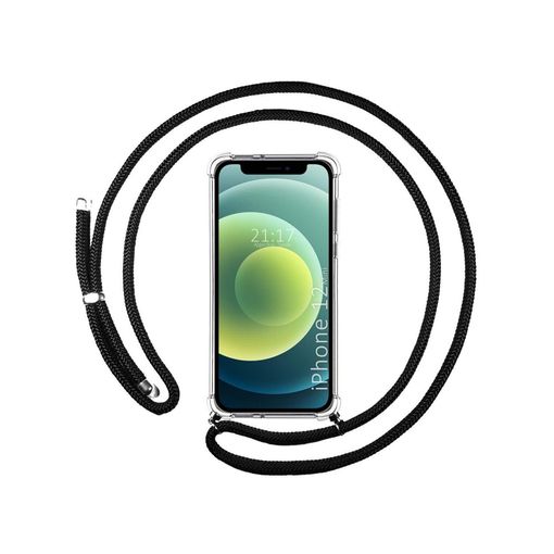 Funda Móvil Colgante Con Cuerda Para Iphone 12 Mini Silicona Transparente  Con Cuerda Negra con Ofertas en Carrefour