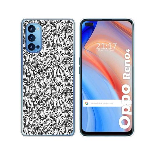 Funda Gel Tpu para Oppo Reno 4Z 5G diseño Letras Dibujos