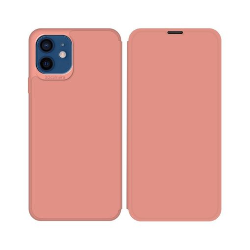 Funda iPhone 12/12 Pro silicona logo rosa