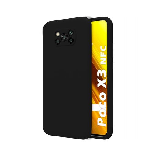 Funda para Xiaomi Poco X3 Pro, [2 unidades] Funda de protección de silicona  TPU negra para Xiaomi Poco X3 Pro (6.67)