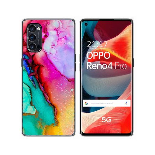 Funda Gel Tpu para Oppo Reno 4Z 5G diseño Letras Dibujos