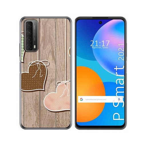 Funda Gel Tpu Huawei P Smart Z Diseño Corazones Madera con Ofertas en  Carrefour