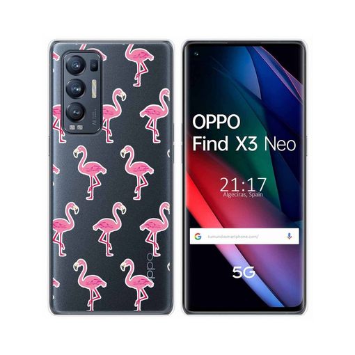 Funda Gel Transparente Oppo Find X3 Neo 5g Diseño Flamenco con Ofertas en  Carrefour