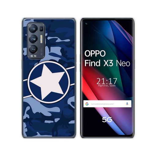 Funda Gel Tpu Oppo Find X3 Neo 5g Diseño Camuflaje 03 con Ofertas en  Carrefour