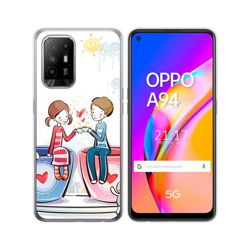 Funda Gel Tpu Oppo A94 5g Diseño Café con Ofertas en Carrefour