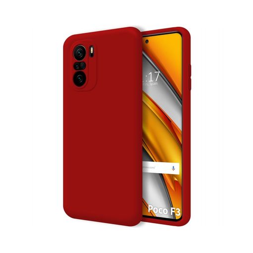 Funda Gel Tacto Silicona + Colgante Roja Xiaomi Mi 11i / Redmi K40 / Poco F3