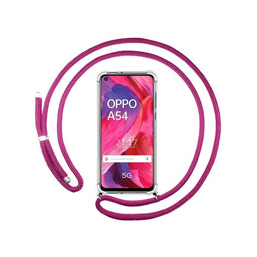 Funda Colgante Transparente Para Oppo A54s Con Cordon Rosa Fucsia con  Ofertas en Carrefour