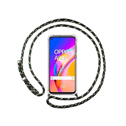 Funda Colgante Transparente Oppo A94 5g Con Cordon Verde / Dorado con  Ofertas en Carrefour