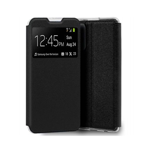 Funda Libro Soporte Con Ventana Oppo A74 4g Color Negra con